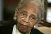 Anne Nixon Cooper seen here on November 5, 2008 in Atlanta, the day after President-elect Barack Obama mentioned her in his victory speech.