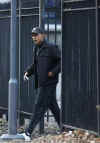 Barack Obama leaves the University of Chicago after basketball game on November 23, 2008.