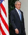 On November 5, 2008, President George W. Bush speaks to the media in the Rose Garden of the White House on November 5, 2008. Bush congratulated Barack Obama on his decisive Presidential victory. Bush called Obama a few minutes after Obama's victory was declared.