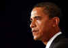 Barack Obama holds his first press conference as President-elect Obama on November 7, 2008 at the Chicago Hilton.