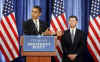 Barack Obama nominates retired General Eric K. Shinseki as Veterans Affairs Secretary at a Chicago press conference on December 7, 2008.