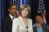 Barack Obama announces Carol Browner as White House advisor on Energy, Environment, and Climate at a Chicago media conference on December 15, 2008.