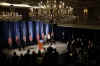 Barack Obama announces his new Energy and Environment Team at a Chicago media conference on December 15, 2008.