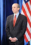 Barack Obama chooses Gary Gensler as Chairman of the Futures and Trading Commission at a Chicago press conference on December 18, 2008.