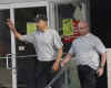 Barack Obama waves after workout at the Semper Fit gym at the Kaneohe Maine Corps Base in Kailua, Hawaii on December 22, 2008.