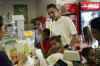 On December 26, 2008 Barack Obama and his two daughters go to the Koko Marina mall in Hawaii Kai for lunch and snacks.