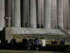 Barack, Michelle, Malia, Sasha Obama leave the Lincoln Memorial with Secret Service agents after a private tour.
