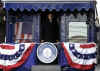 Barack and Michelle Obama meet Joe and Jill Biden in Wilmington, Delaware and delivers a brief speech. Barack Obama travels with Michelle Obama and Joseph and Jill Biden enroute from Philadelphia to Washington in a 137 mile whistle-stop tour imitating Abraham Lincoln's train journey almost 150 years after Lincoln's inaugural journey. 