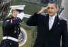 President Barack Obama and family arrive on Marine One and return to the White House after a President's Day weekend at Obama's Chicago home.