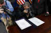 President Barack Obama''s $787 billion American Recovery and Investment Plan at the Denver Museum of Nature and Science.