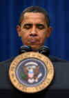 President Obama speaks at the Denver Museum of Science and Nature before signing stimulus bill.