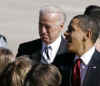 President Obama is greeted by supporters at Buckley Air Force Base near Denver.