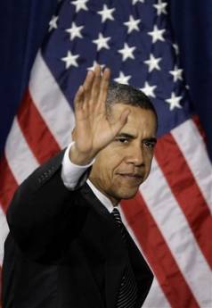 President Barack Obama speaks on his plans to assist struggling homeowners who are facing foreclosure. President Obama spoke at the Dobson High school in Mesa, Arizona on February 18, 2009. Photo of front page of speech (center left photo).