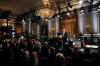 First Lady Michelle Obama hosts a function for musician Stevie Wonder who was awarded the Library of Congress Gershwin Prize in a ceremony in the East Room of the White House on February 25, 2009.