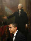 President Barack Obama remarks after meeting with Tim Geithner and members of the Senate Banking and The House Financial Services Committee in the Diplomatic Reception Room of the White House.