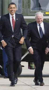 President Obama and Secretary of Defense Gates travel to Camp Lejeune, North Carolina via Marine One and Air Force One.