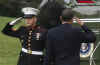 President Obama boards Marine One for Andrews Air Force Base.