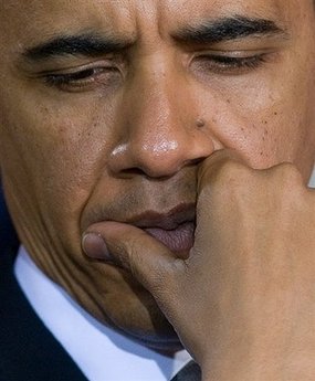 President Barack Obama attends the Holocaust Days of Remembrance in the Rotunda of the Capitol.