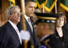 President Barack Obama attends the Holocaust Days of Remembrance in the Rotunda of the Capitol.