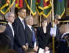 President Barack Obama attends the Holocaust Days of Remembrance in the Rotunda of the Capitol.