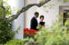 President Obama walks to the Oval Office with Senior Adviser Valerie Jarrett