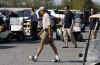 President Barack Obama takes advantage of the warm summer like weather to play his first round of golf since becoming US President.