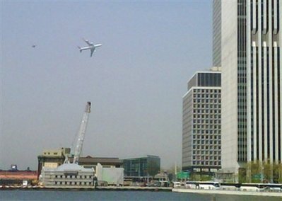 New Yorkers were alarmed to see the presidential plane (known as Air Force One when President Obama is aboard)  flying low over Manhattan followed by an F16 military jet. Apparently the Defense Department was on a photo shoot with Air Force One and the Mayor of New York and New Yorkers were not notified. Mayor Bloomberg said the low flight over New York was insensitive.