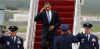 President Barack Obama returns to Washington on Air Force One and on to Marine One on April 29, 2009.