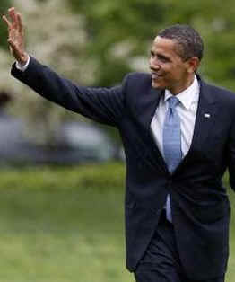 Watch the YouTube of Highlights of President Obama's 100th Day in Office on April 29, 2009. Photo: President Obama returns to the White House after Arnold, MO Town Hall Meeting on April 29, 2009.