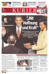 President Barack Obama dominates international newspaper front pages with headlines of Barack Obama's presidential inauguration on January 20, 2009.