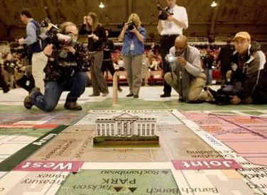 Media are invited to view a 40-square foot logistics map of Obama's Inauguration at the DC Armory on December 18, 2008.