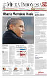 President Barack Obama dominates international newspaper front pages with headlines of Barack Obama's presidential inauguration on January 20, 2009.