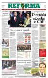 President Barack Obama dominates international newspaper front pages with headlines of Barack Obama's presidential inauguration on January 20, 2009.