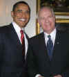 ObamaEh.com - Canada and Barack Obama - President Barack Obama interview by CBC's Peter Mansbridge on February 17, 2009. President Obama visits Canada on February 19 2009. President Obama makes Canada his first foreign trip as US President. Watch the YouTube of President Obama interview by CBC's Peter Mansbridge on February 17, 2009. Photo: CBC's Peter Mansbridge poses with President Barack Obama at the White House on February 17, 2009.